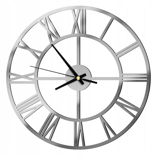 Óra - Upominki_pl ezüst falióra, 40 cm