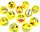  12 db ANTI-STRESS BALL GNIOTEK EMOTION SMILES