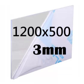 Színtelen PLEXI akril tábla, méretei 1200x500x3mm