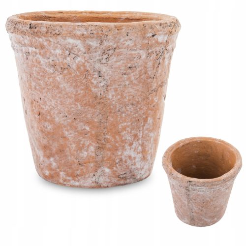  Duwen virágcserép 12 cm x 12 x 11 cm átmérőjű 12 cm narancssárga árnyalatú kerámia