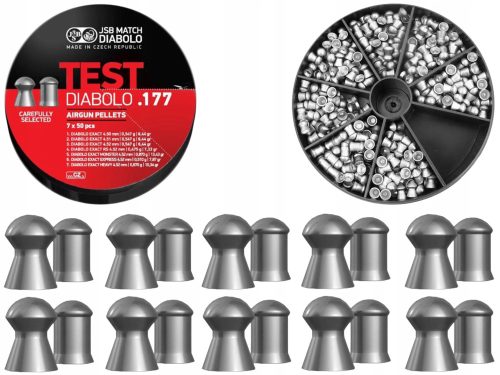 Patronok légpuskához - Diabolo JSB pontos teszt LG 4,5 mm 7x50 DCS.