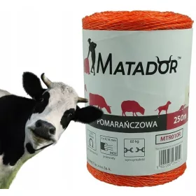 Elektromos kötél, fonott pásztorszál, 250 m