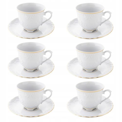  Tea és kávé felszolgálás Ćmielów Rococo 12 db.