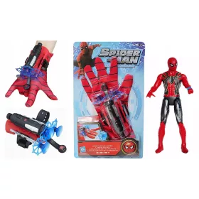   Fiú jelmez - Pókember figura + lövöldözés Avengers kesztyű