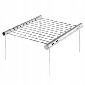    Hordozható grill a tábortűz feletti táborozáshoz Badger Outdoor BBQ Mini Tube