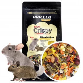   Takarmány kis rágcsálóknak - Royal Crispy Karma egy 2 kg -os nyíláshoz