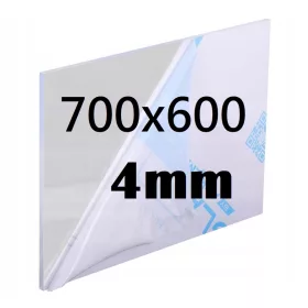 Színtelen PLEXI tábla 700x600x4mm méretre vágva
