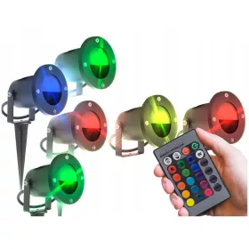   Földbe szúrható lámpa - A kerti lámpák az RGB -t az X6 növényekbe ütköztek