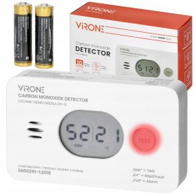   Intelligens otthon érzékelő - Szén-monoxid hőmérséklet páratartalom elemmel működő szén-monoxid érzékelő 10 ÉV