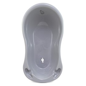   Baba fürdőkád - Kád 102 cm -es leppáros elefánt szürke vízelvezetéssel