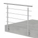 Kapaszkodó a lépcsőhöz - Rozsdamentes oldalsó balustrade 1 MB, 4 x Ø12