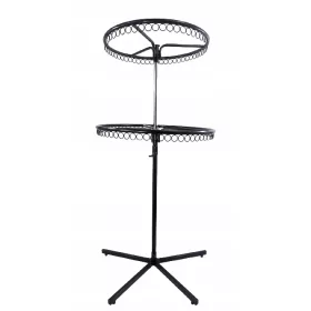 Forgó ruhafogas, dupla kerék, fekete