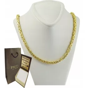    Ezüst aranyozott Royal Weave lánc 3,80 mm férfi pr 925 gravírozott