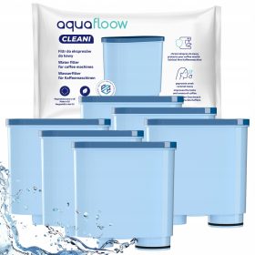    6x AquaFloow szűrő Saeco Philips Latte GO AquaClean kávégépekhez, csere
