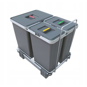   Szemetes szelektált hulladékgyűjtéshez - Elletipi kosárkészlet 3 db 34 l