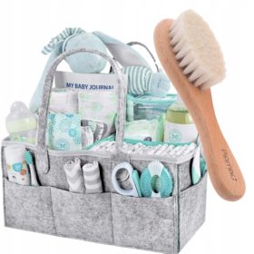    Piambo 7398 babakocsi rendszerező táska + Piambo ecset, bézs és barna