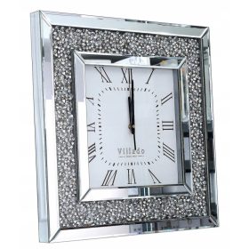 Óra - Sofer fehér, ezüst falióra, 50 cm