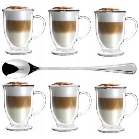 Koktél pohár - Vialli Design latte poharak 250 ml 6 db.