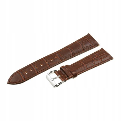  Óraszíj 18MM BROWN Leather Crocodile