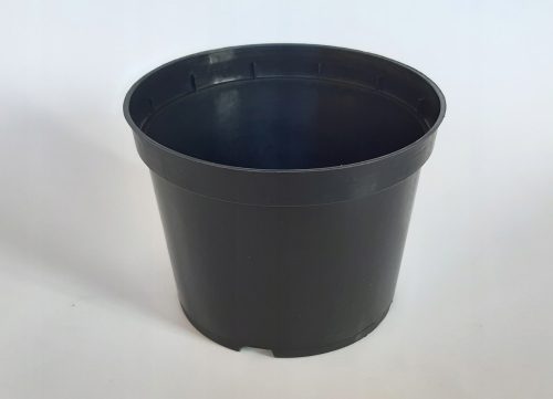  PSGR virágcserép 19 cm x 19 x 15 cm, átmérő 19 cm, fekete műanyag