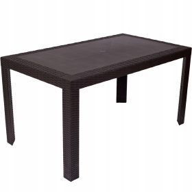   Kerti asztal, fotel - Kerti asztal Techorattan kerti bútor Urano