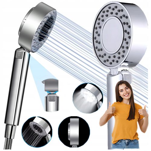 Smart Bits Turbo zuhanyfej, króm patak