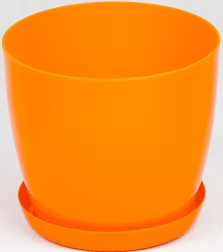  BratGO virágcserép 28 cm x 28 x 25,1 cm átmérő 28 cm műanyag narancssárga árnyalatok