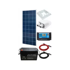   Szolárkészlet 180 W 12 V akkumulátor 100 AH szabályozó KIARUSITAS