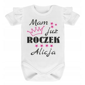   Gyermek body - Test az év fodorral, első születésnapi név 1