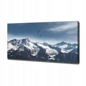   Falfestészet - Fotófestmény vászonra Paragliders Alps 120x60 cm
