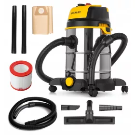   Stanley SXVC30XTDE 1600 W ipari porszívó + Stanley szűrő Stanley 41864 porszívóhoz