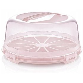 Élelmiszertartó - Dunya 6046 tortatartó 30 cm rózsaszín