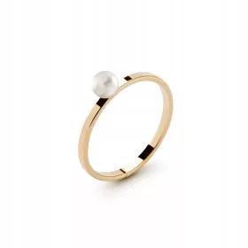  EZÜST GYŰRŰ GYÖNGYVEL 4 MM GYŰRÜM