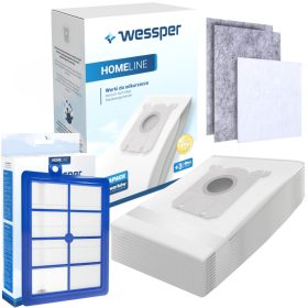    HomeLine szintetikus porszívózsák 12 db + Exim szűrő Philips FC8031 porszívóhoz