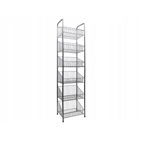 Fém raktári polc 178 x 47 x 36 cm