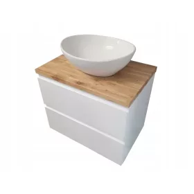  Kis lakkozott fürdőszobai szekrény a mosogató alatt 40