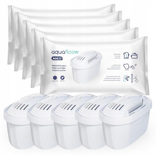 Vízszűrő utántöltés - 5X AquaFloow szűrő az Omega Start Dafi cseréjéhez