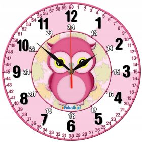   Óra a gyerekszobába - Oktatási óra rózsaszín bagoly néma moha