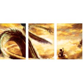 3x FALI KÉP DRAGON BALL DRAGON BALLS 50x70