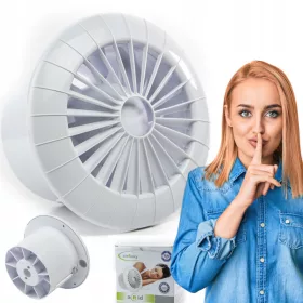   Fürdőszoba ventilátor - Mennyezeti ventilátor Ø120 golyós nedvességérzékelő