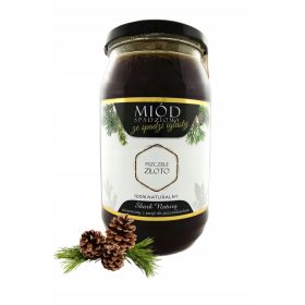   Méz mézes tűlevelű erdő fenyő természetes lengyel ellenállás 1,05 kg 4bee