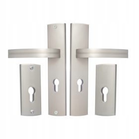   Gamar külső fogantyú Hosszú lemez, Üvegajtókhoz, Négyszögletű lemez, lap lyukkal a betéthez