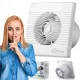 Fürdőszoba ventilátor - FÜRDŐSZOBAI VENTILÁTOR Hygrostat FI Ø100 CSENDES
