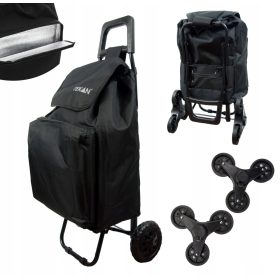   Bevásárlókocsi, bevásárlókosár - TEKAN bevásárlókocsi fekete