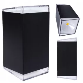    SuperLED kerti fali lámpa fekete, beépített 7 W LED forrás