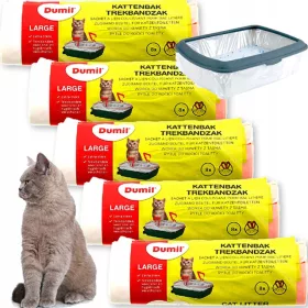   Macska WC - Erős Cuvette táskák tartós szalaggal XL 40 DCS