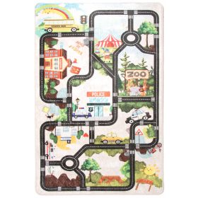   Gyermek szőnyeg - Gyerekszőnyeg KIDS 574 Uliczki Drogi 120x180