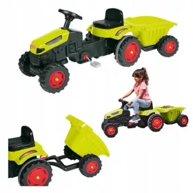   Pedálos traktor - Croxer cadea fehér/rózsaszín kerékpáros kerékpár