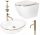 WC csésze wc - WC Carlo Gold Edge Cleo Washban