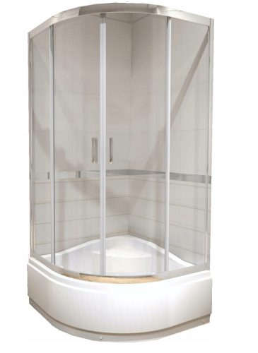 Sanplast KP4/TX4b-90-S sbW0 zuhanykabin tolóajtókkal 90 x 90 cm